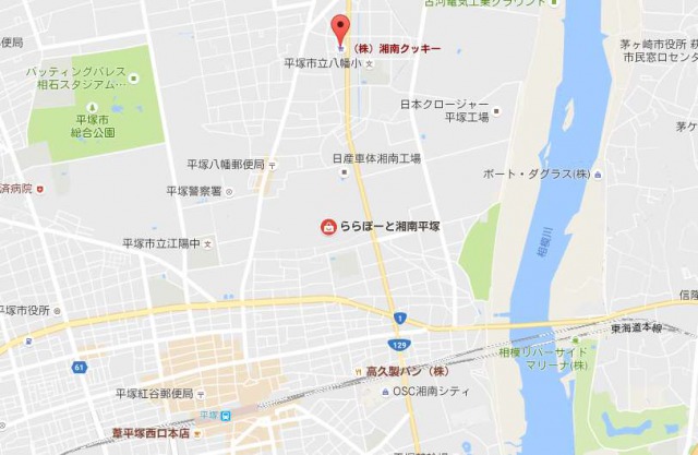 湘南クッキー周辺地図